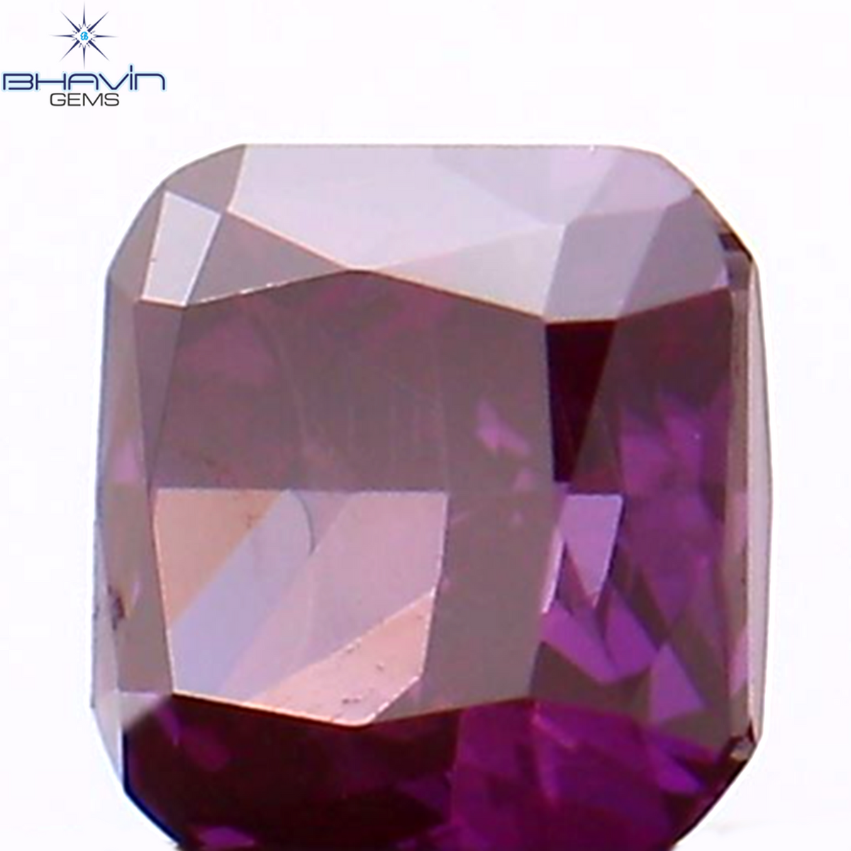0.17 CT Natural Cushion Diamond Enhanced Pink Color Clarity SI1 (3.17 MM)
