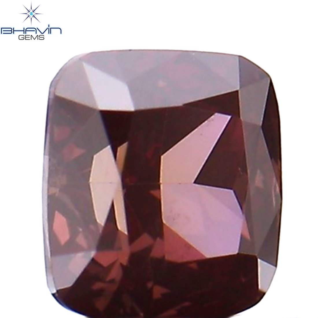 0.28 CT クッション シェイプ ナチュラル ルース ダイヤモンド 強化ピンク色 VS1 クラリティ (3.72 MM)