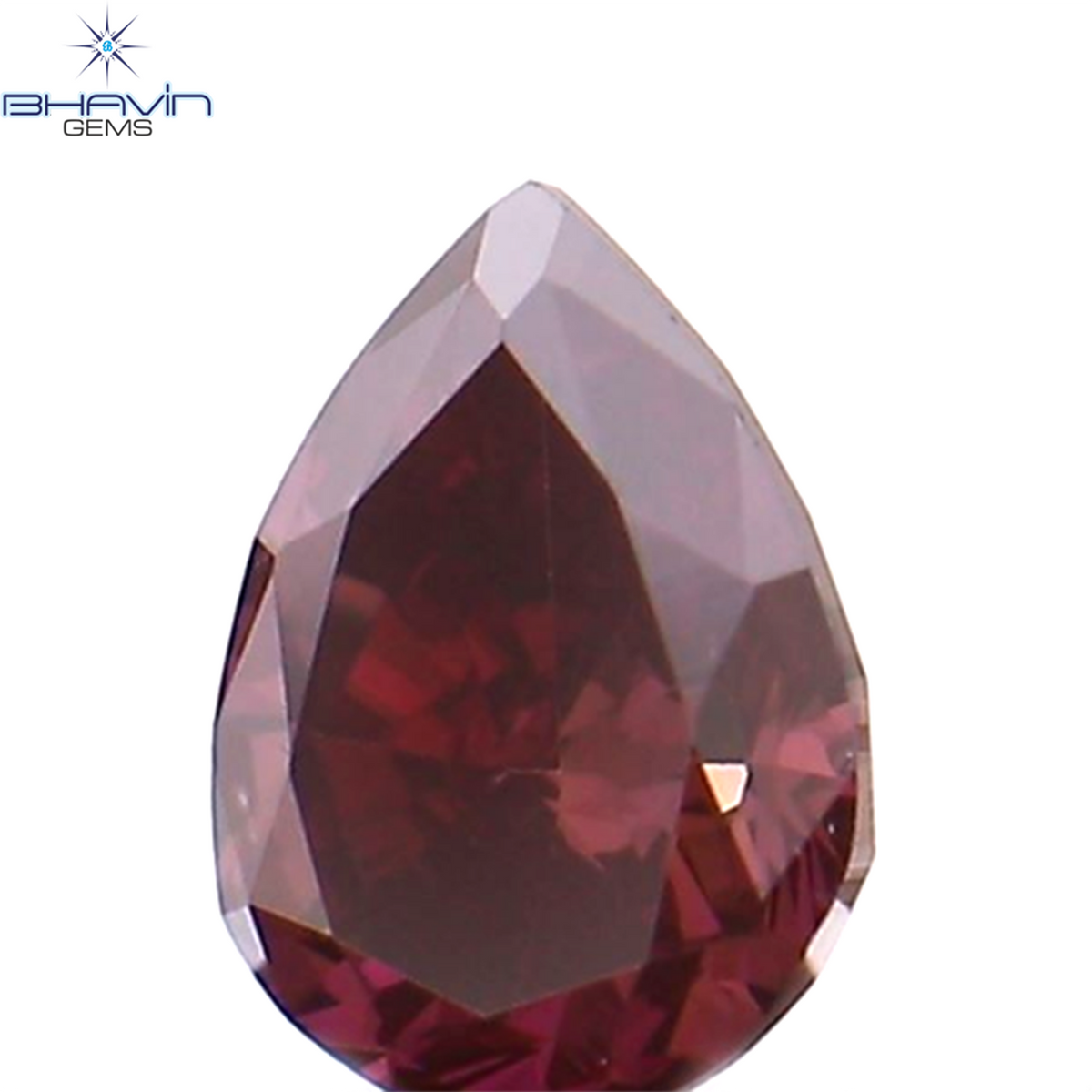 0.17 CT Natural Pear Diamond Enhanced Pink Color Clarity VS2 (4.04 MM)