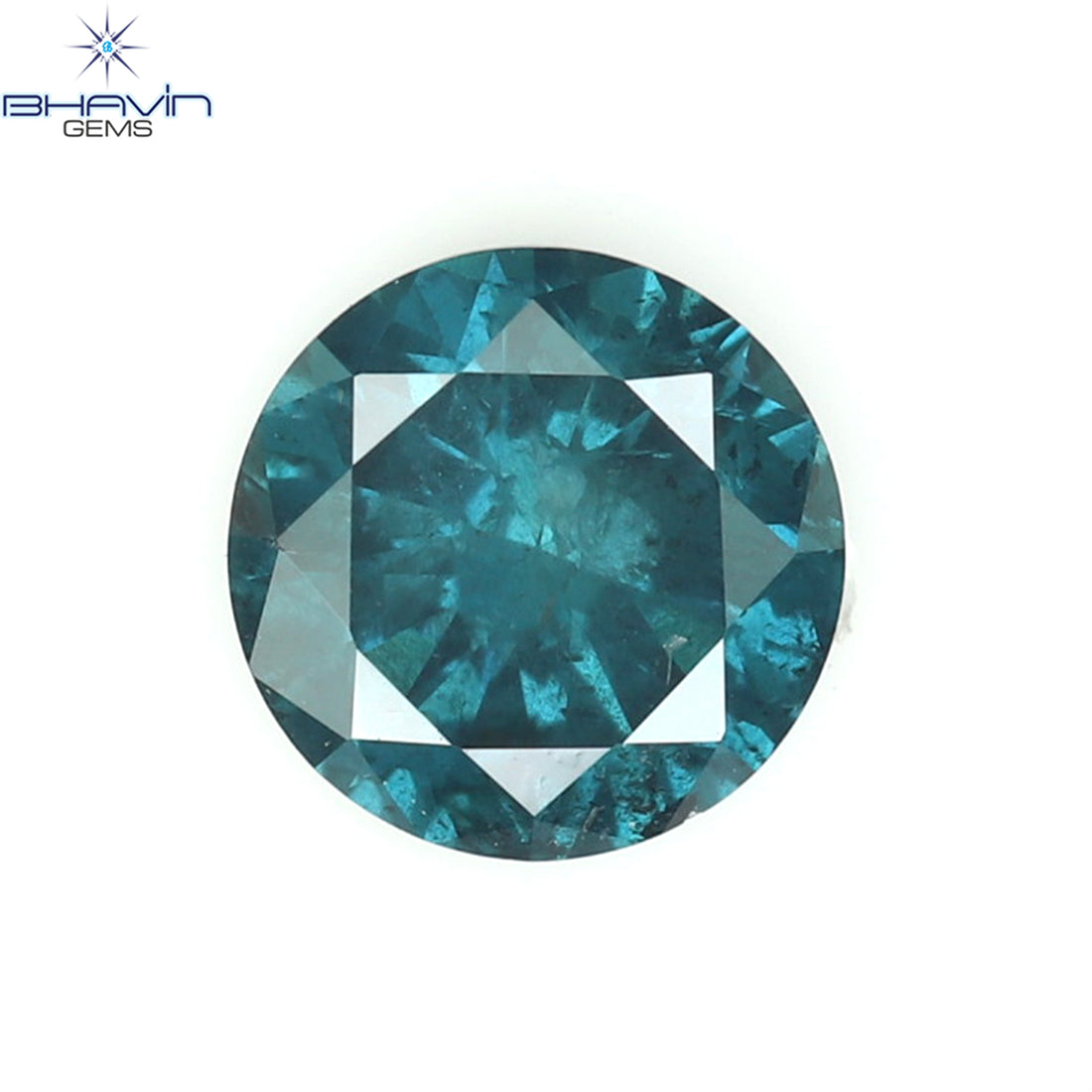0.28 CT Natural Round Diamond Enhanced Blue Color Clarity I3 (4.15 MM)