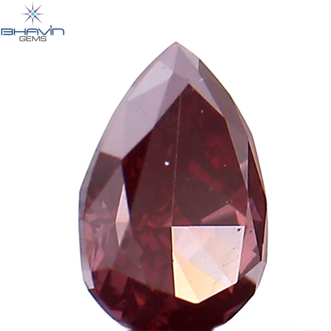 0.16 CT Natural Pear Diamond Enhanced Pink Color Clarity VS1 (4.23 MM)