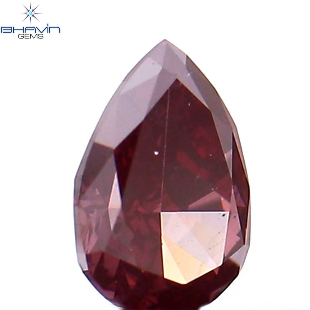 0.16 CT Pear Shape Natural Diamond Pink Color VS1 Clarity (4.23 MM)
