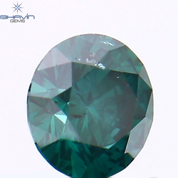 0.28 CT Round Shape Natural Diamond Blue Color SI1 Clarity (4.18 MM)