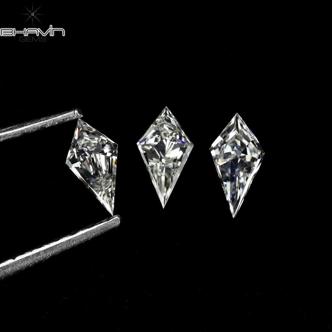 0.10 CT カイトシェイプ ホワイト (G+) カラー ナチュラル ルース ダイヤモンド VS クラリティ (5.00 MM)
