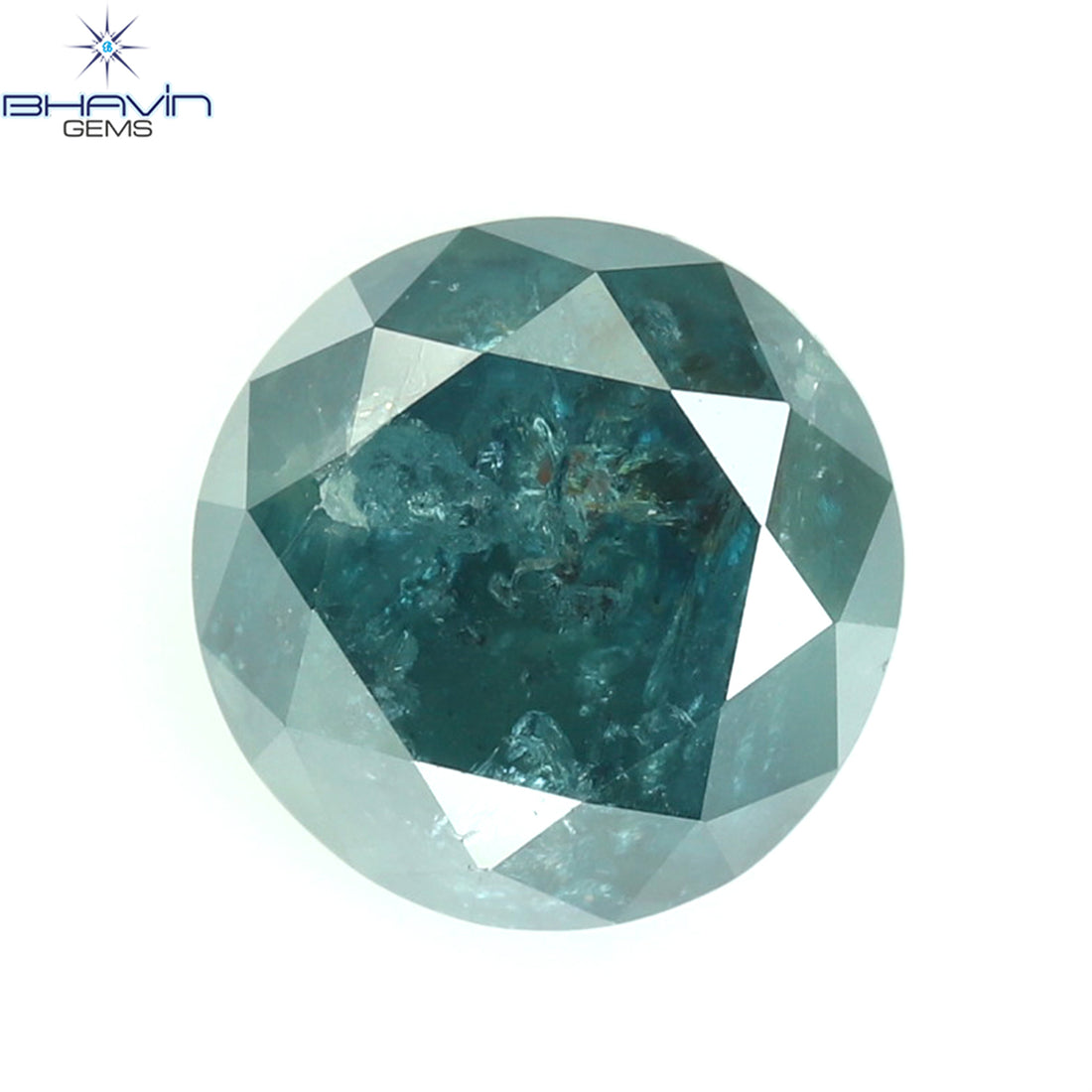 1.18 CT Natural Round Diamond Enhanced Blue Color Clarity I3 (6.15 MM)