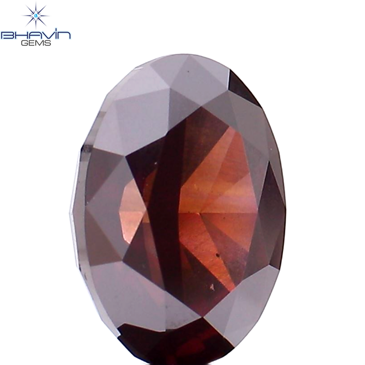2.42 CT Natural Oval Diamond Enhanced Pink Brown Color Clarity VS1 (9.34 MM)