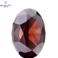 2.42 CT Oval Shape Natural Diamond Pink Brown Color VS1 Clarity (9.34 MM)
