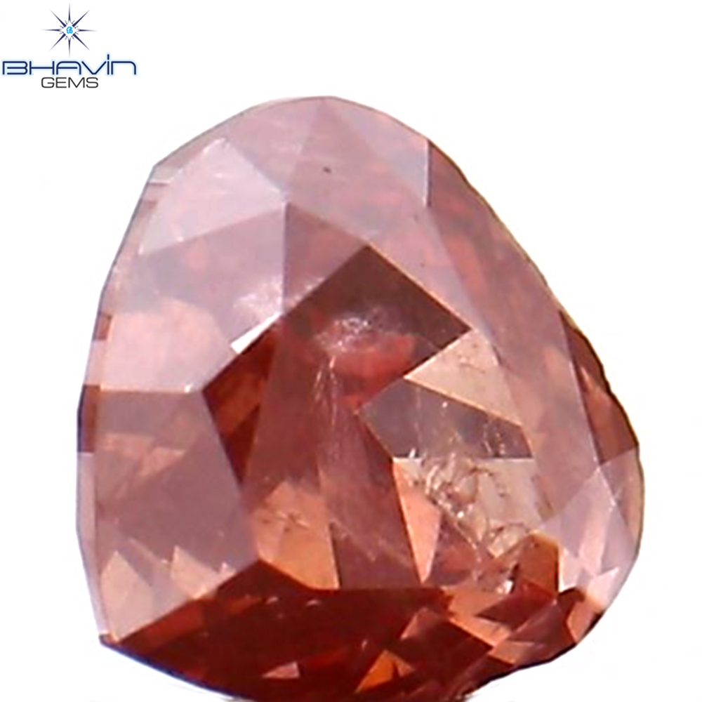 0.18 CT Heart Shape Enhanced Pink Color Natural Loose Diamond SI2 Clarity (3.58 MM)