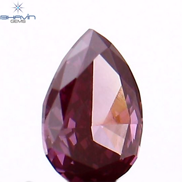 0.07 CT Pear Shape Natural Diamond Pink Color VS1 Clarity (3.20 MM)