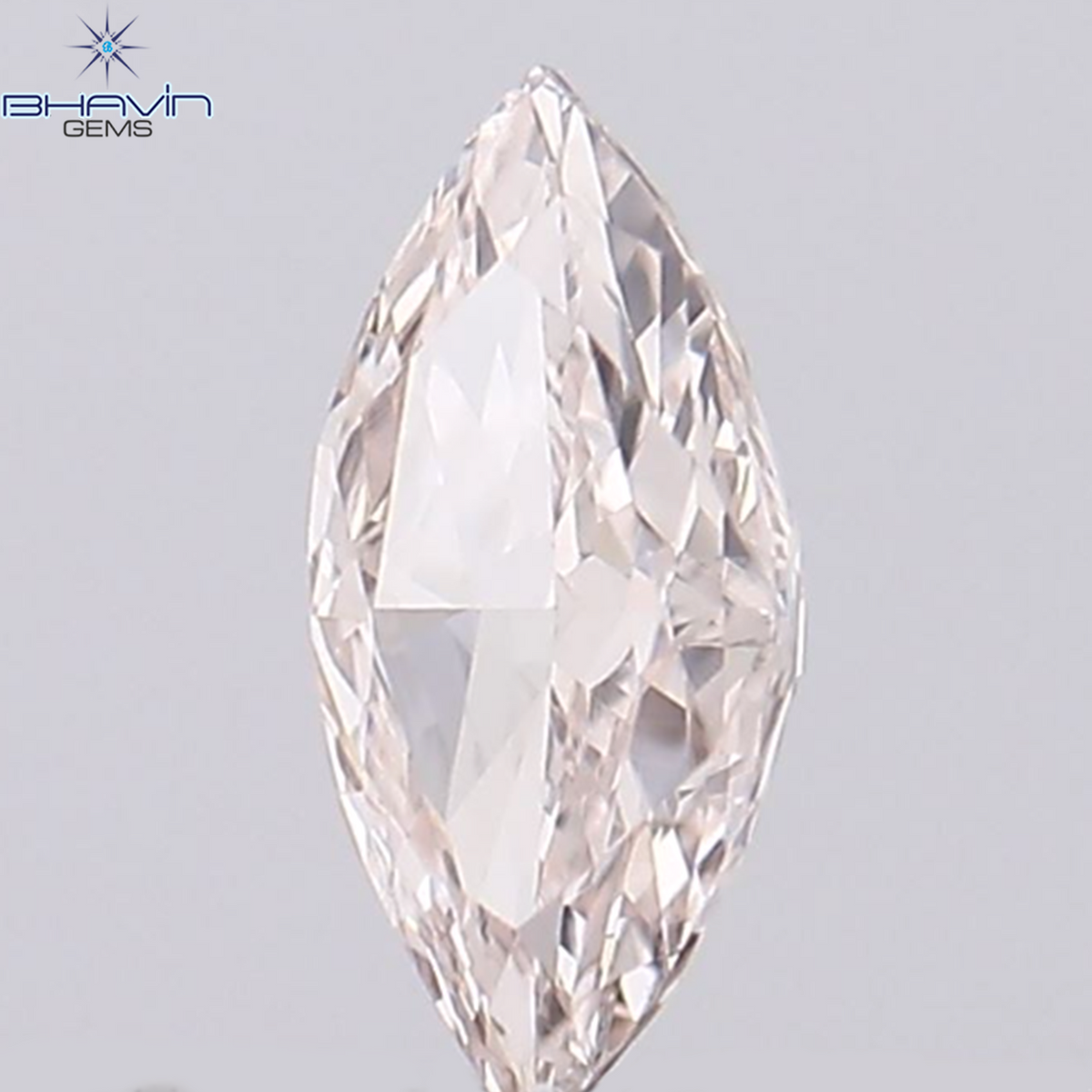 0.03 CT ペアシェイプ ナチュラル ダイヤモンド ピンク色 SI2 クラリティ (2.95 MM)