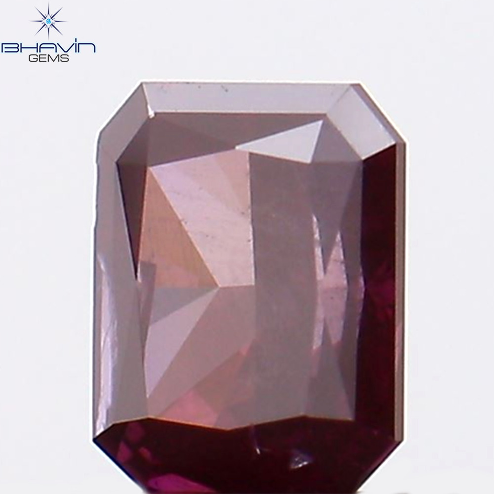 0.33 CT Natural Radiant Diamond Enhanced Pink Color Clarity SI2 (4.17 MM)
