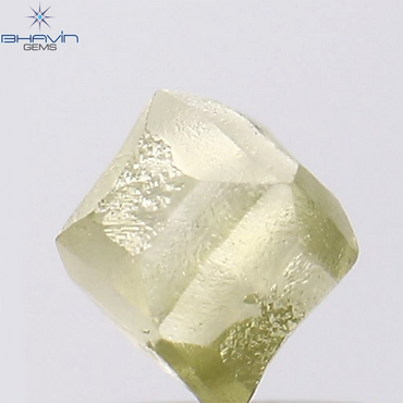 0.74 CT Rough Shape Natural Loose Diamond Yellow Color SI1 Clarity (5.32 MM)