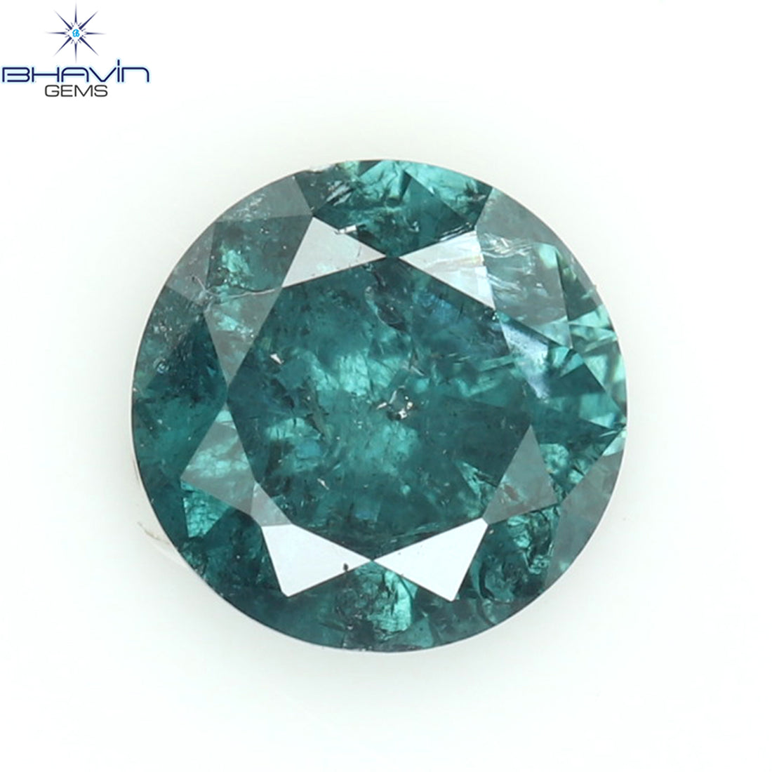 0.28 CT Natural Round Diamond Enhanced Blue Color Clarity I3 (4.00 MM)