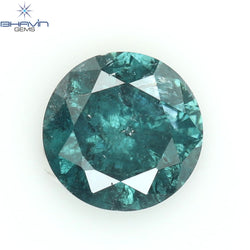 0.28 CT Round Diamond Natural Diamond Blue Color I3 Clarity (4.00 MM)