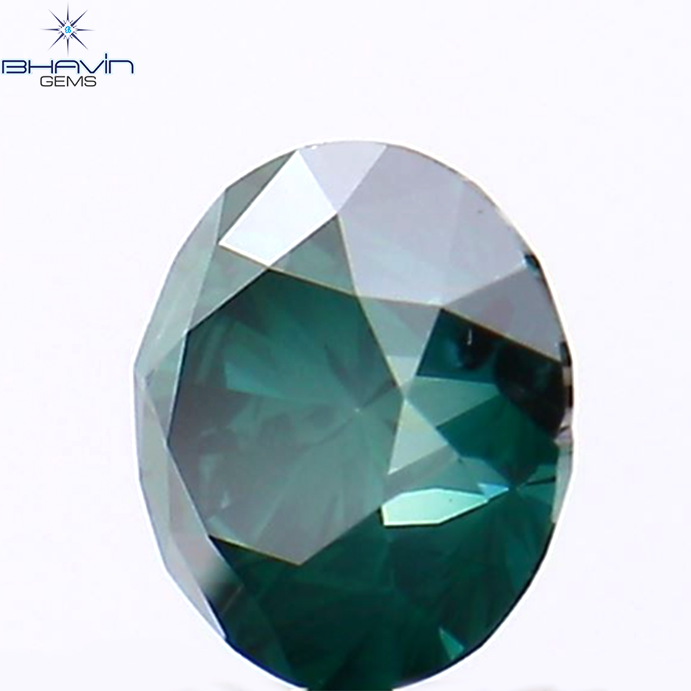 0.50 CT Natural Round Diamond Enhanced Blue Color Clarity SI1 (4.92 MM)