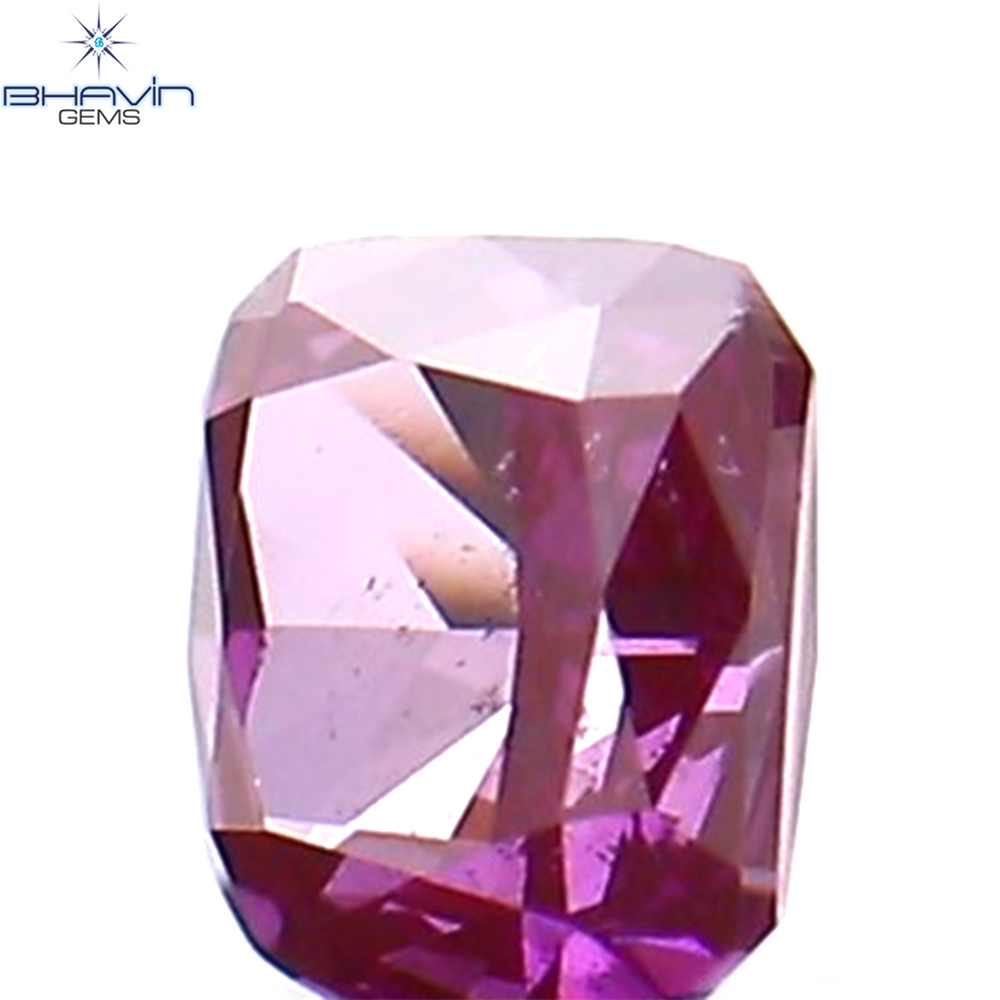 0.07 CT Cushion Shape Natural Loose Diamond Enhanced Pink Color VS2 Clarity (2.36 MM)