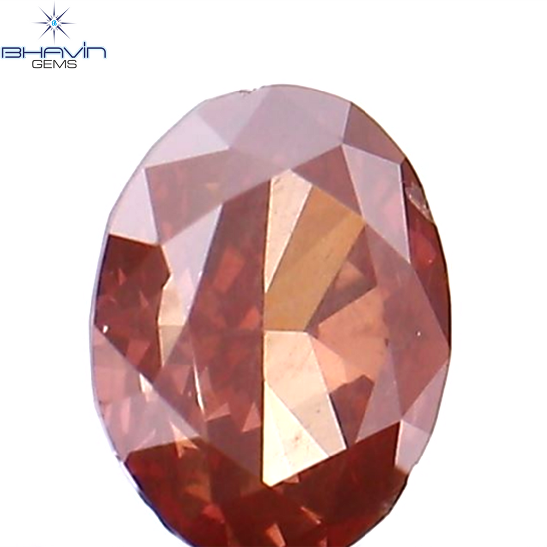 0.17 CT Natural Oval Diamond Enhanced Pink Color Clarity SI1 (3.81 MM)