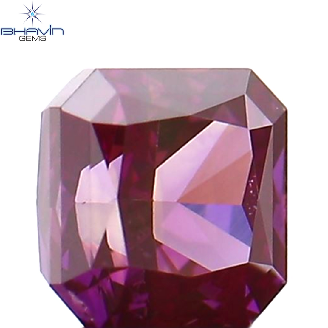 0.22 CT Natural Radiant Diamond Enhanced Pink Color Clarity VS1 (3.18 MM)