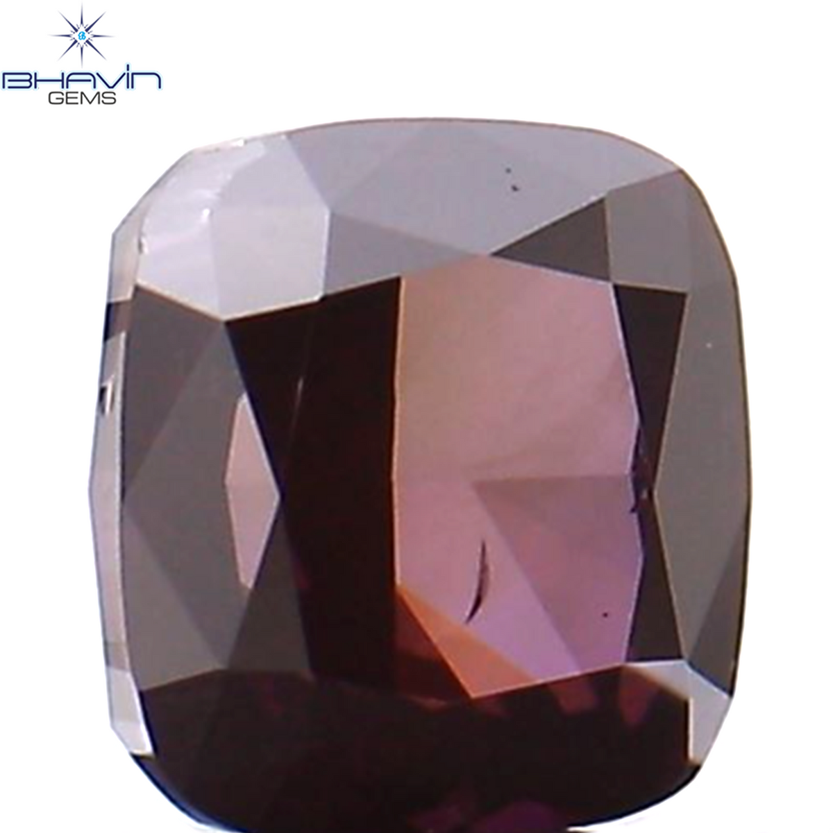 0.07 CT クッション シェイプ ナチュラル ルース ダイヤモンド 強化ピンク色 VS2 クラリティ (2.36 MM)