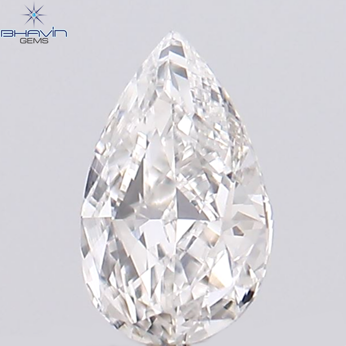 0.11 CT Natural Pear Diamond Pink Color Clarity VS2 (4.34 MM)