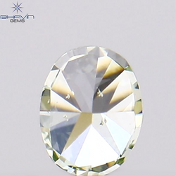 0.09 CT Oval Shape Natural Diamond Blueish Green Color VS2 Clarity (2.97 MM)