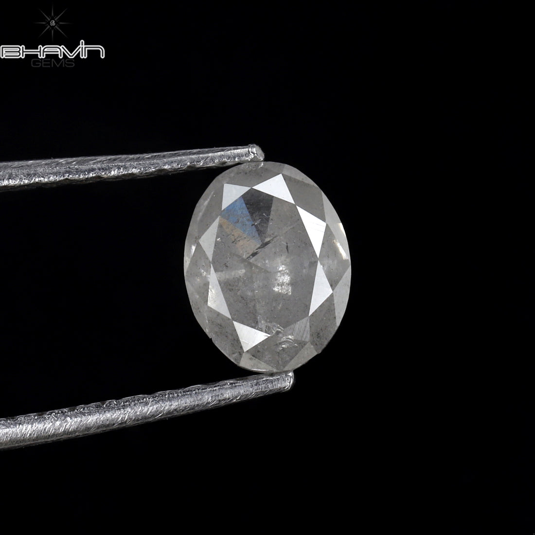 0.72 CT Natural Oval Diamond White Milky Color Clarity I3 (6.15 MM)