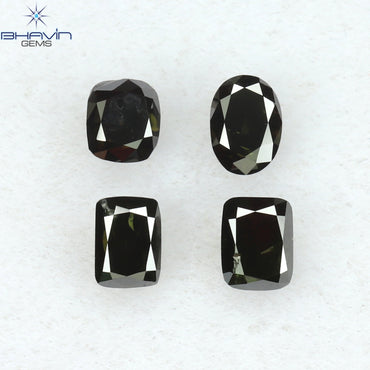 0.81CT/5ピース ミックスシェイプ 天然ダイヤモンド ミックスカラー SI-I2 クラリティ (4.10mm)