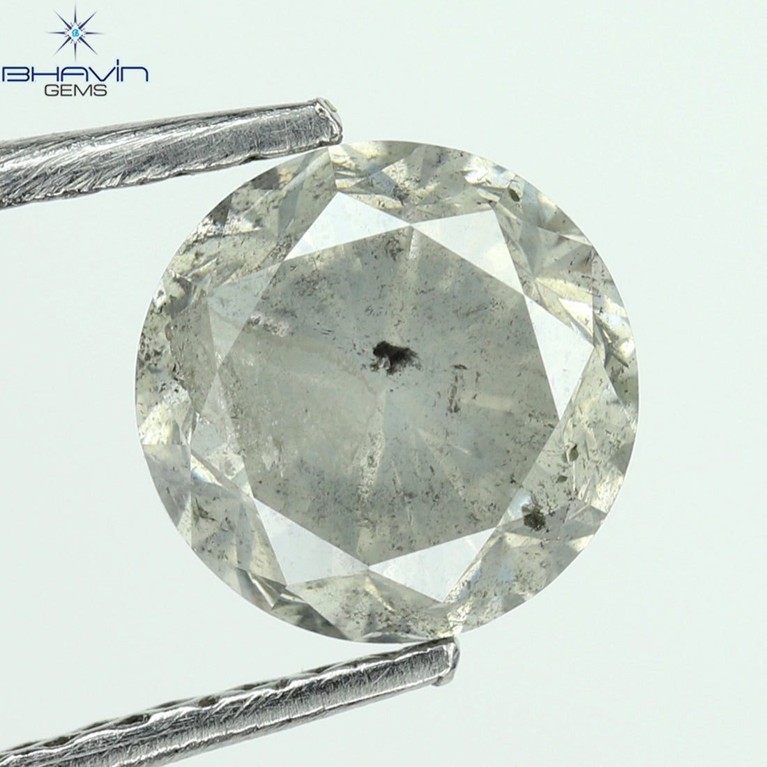 1.00 CT Natural Round Diamond White Milky Color Clarity I3 (5.95 MM)