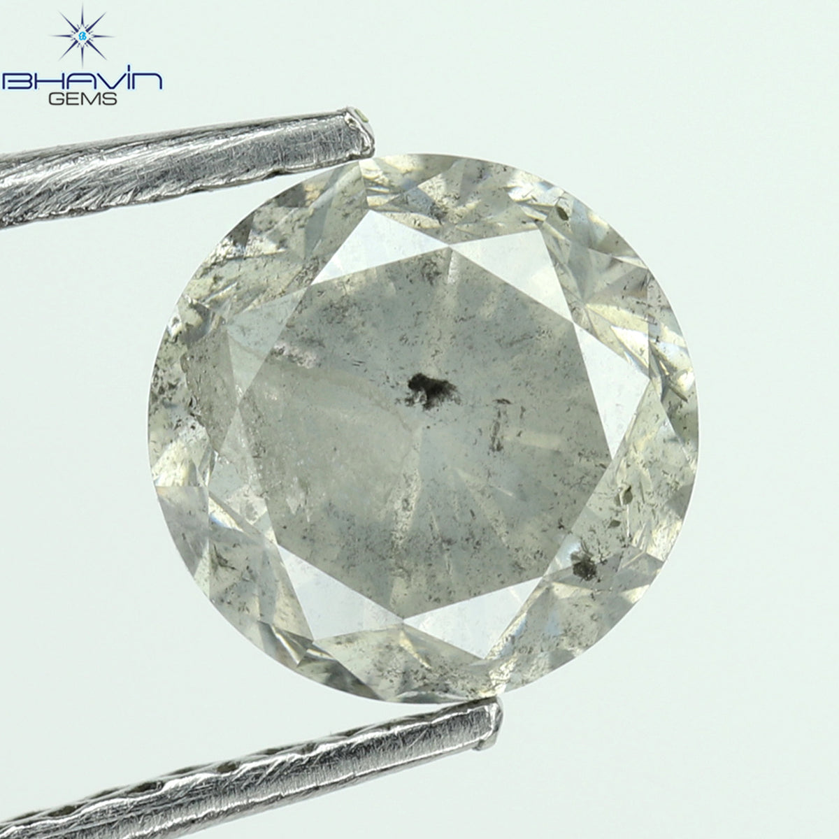 1.00 CT Natural Round Diamond White Milky Color Clarity I3 (5.95 MM)