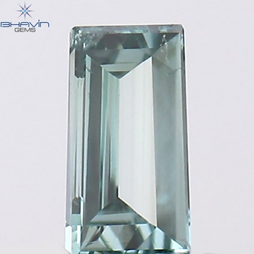 0.08 CT Baguette Shape Natural Diamond Blue Color VS1 Clarity (3.35 MM )