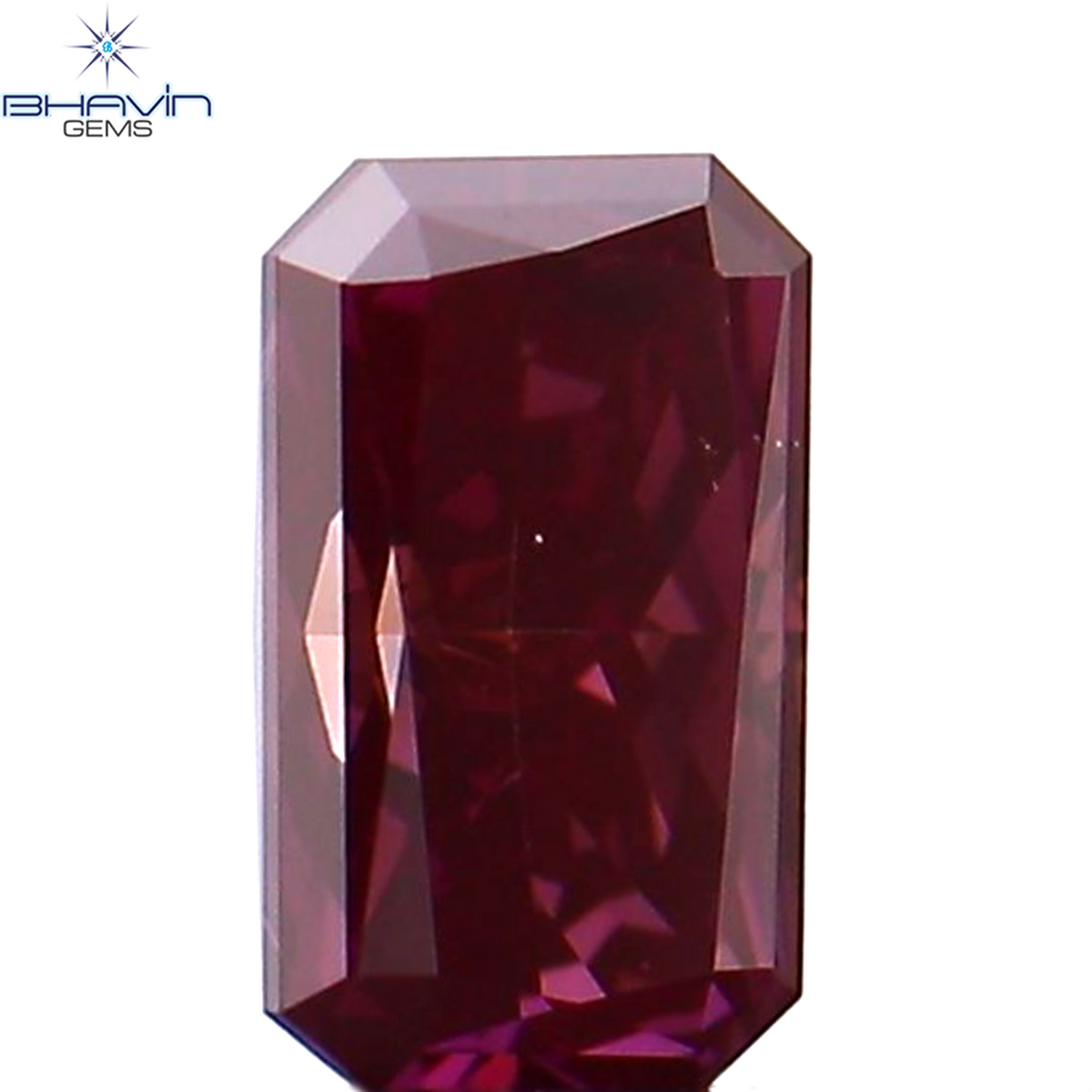 0.25 CT Natural Radiant Diamond Enhanced Pink Color Clarity VS1 (4.55 MM)
