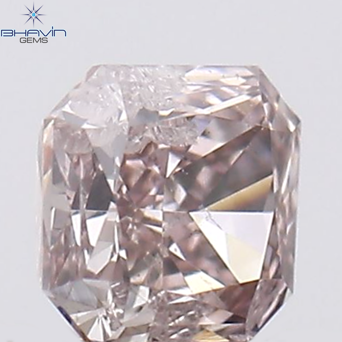 0.11 CT Natural Radiant Diamond Pink Color Clarity SI2 (2.68 MM)