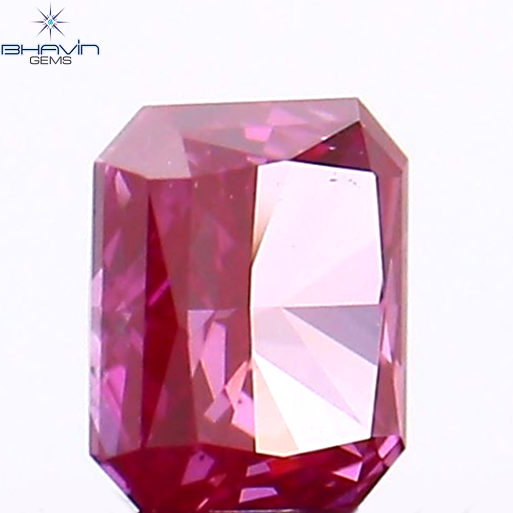 0.09 CT Natural Radiant Diamond Enhanced Pink Color Clarity VS1 (2.73 MM)