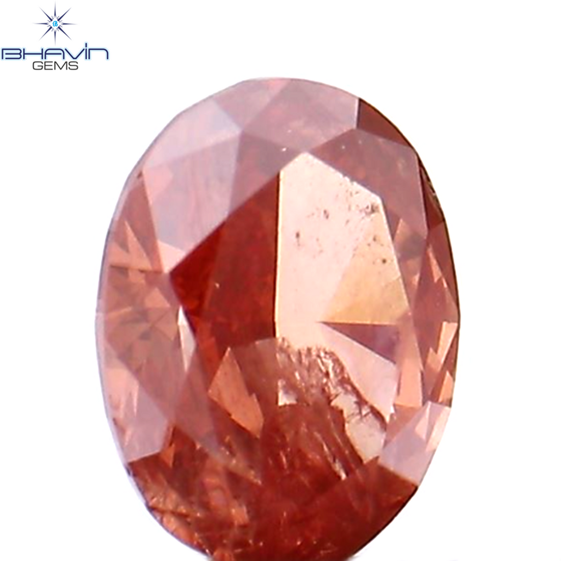 0.20 CT Natural Oval Diamond Enhanced Pink Color Clarity I1 (4.09 MM)