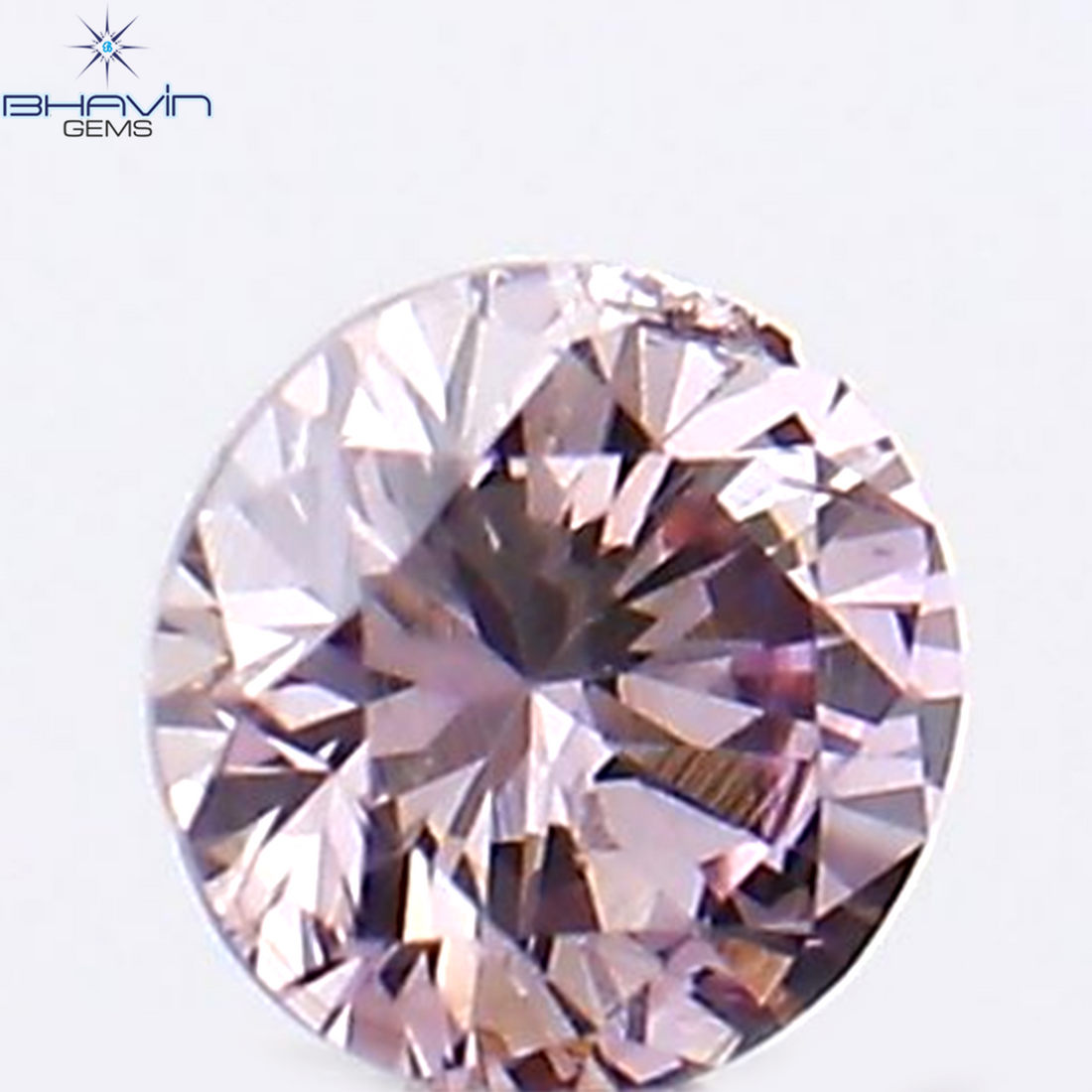 0.04 CT Natural Round Diamond Pink Color Clarity SI1 (2.21 MM)
