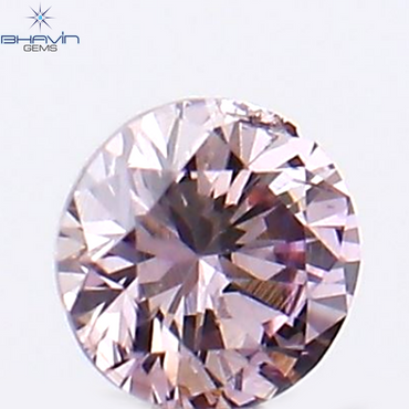 0.04 CT Round Shape Natural Diamond Pink Color SI1 Clarity (2.21 MM)
