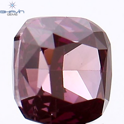 0.34 CT Cushion Shape Natural Loose Diamond Enhanced Pink Color VS1 Clarity (3.71 MM)