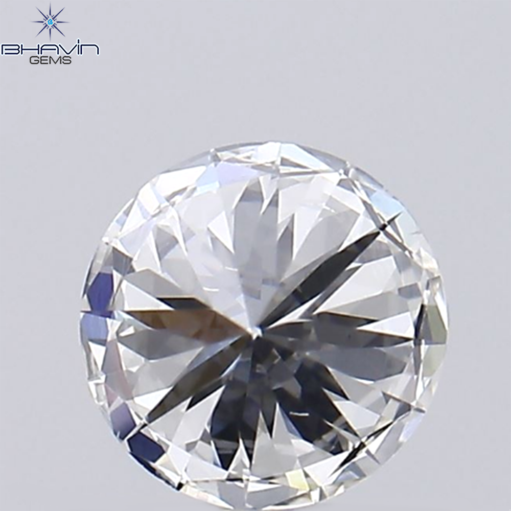 0.53 CT Natural Round Diamond Enhanced E Color Clarity VS1 (5.20 MM)