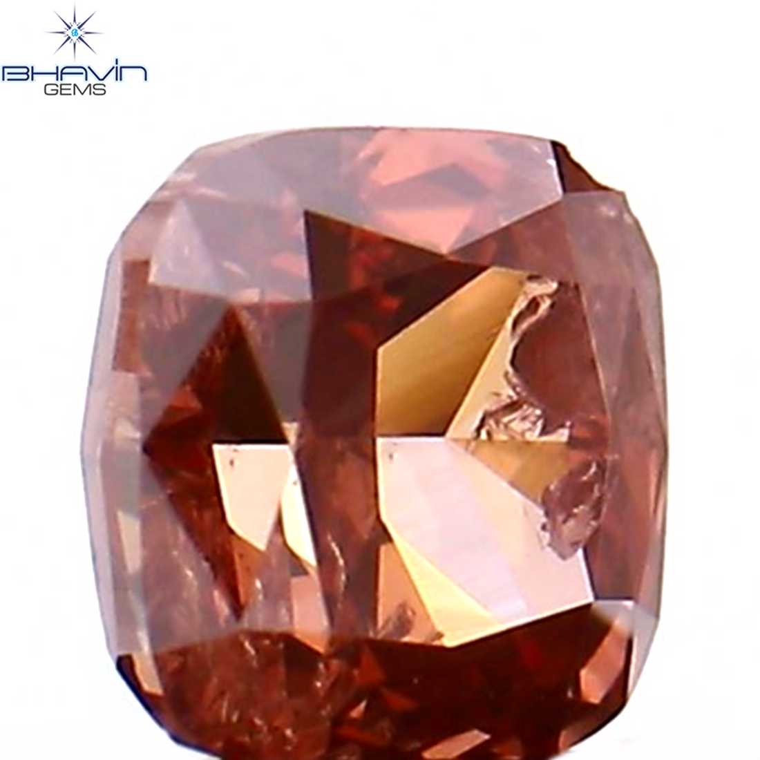 0.18 CT クッション シェイプ ナチュラル ルース ダイヤモンド 強化ピンク色 SI2 クラリティ (3.15 MM)