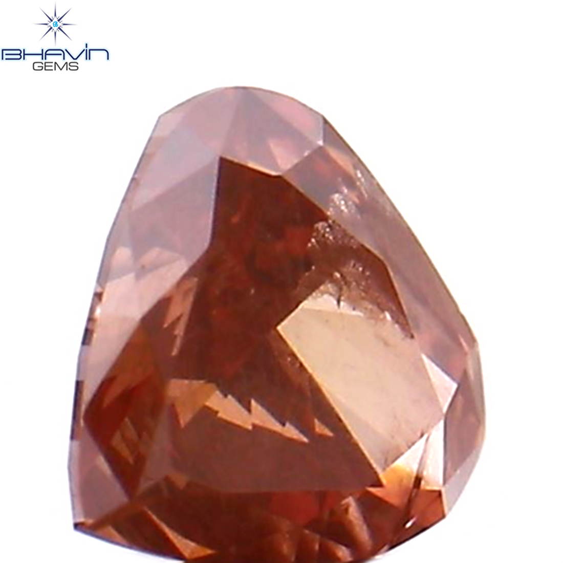 0.15 CT ハートシェイプ エンハンスト ピンク カラー ナチュラル ルース ダイヤモンド SI1 クラリティ (3.58 MM)