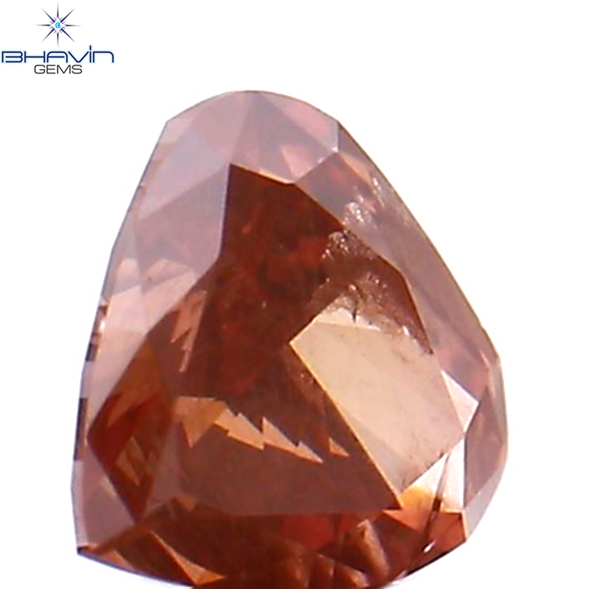 0.15 CT ハートシェイプ エンハンスト ピンク カラー ナチュラル ルース ダイヤモンド SI1 クラリティ (3.58 MM)