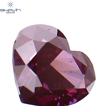0.20 CT Heart Shape Enhanced Pink Color Natural Loose Diamond VS Clarity (3.18 MM)