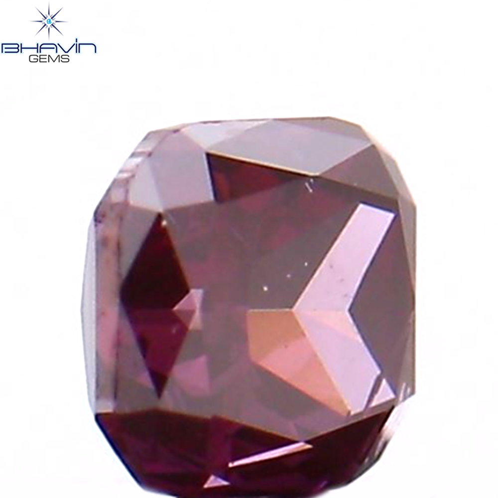 0.12 CT クッション シェイプ ナチュラル ルース ダイヤモンド エンハンスト ピンク カラー SI2 クラリティ (2.85 MM)