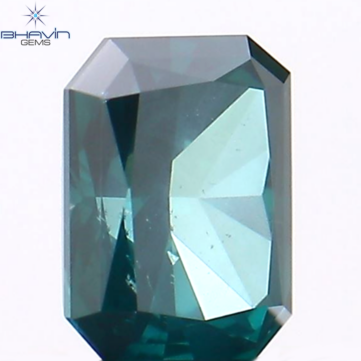 0.28 CT Natural Radiant Diamond Enhanced Blue Color Clarity SI1 (4.27 MM)