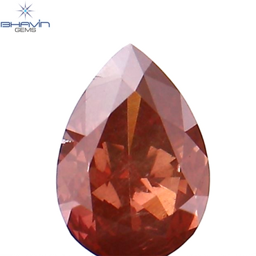 0.16 CT Pear Shape Natural Diamond Pink Color VS2 Clarity (4.25 MM)