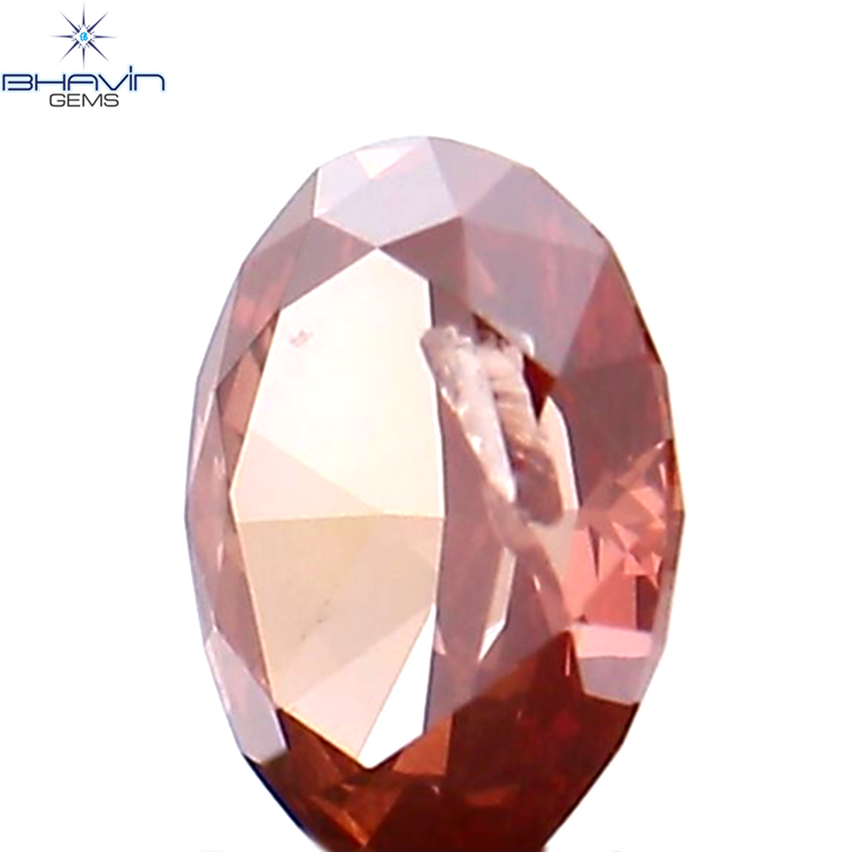 0.14 CT Natural Oval Diamond Enhanced Pink Color Clarity SI1 (3.87 MM)