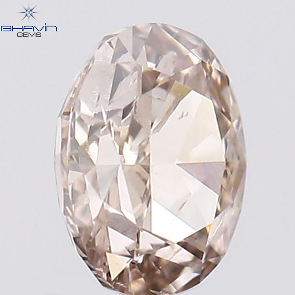 0.22 CT 楕円形 天然ダイヤモンド ピンク色 I1 クラリティ (4.28 MM)