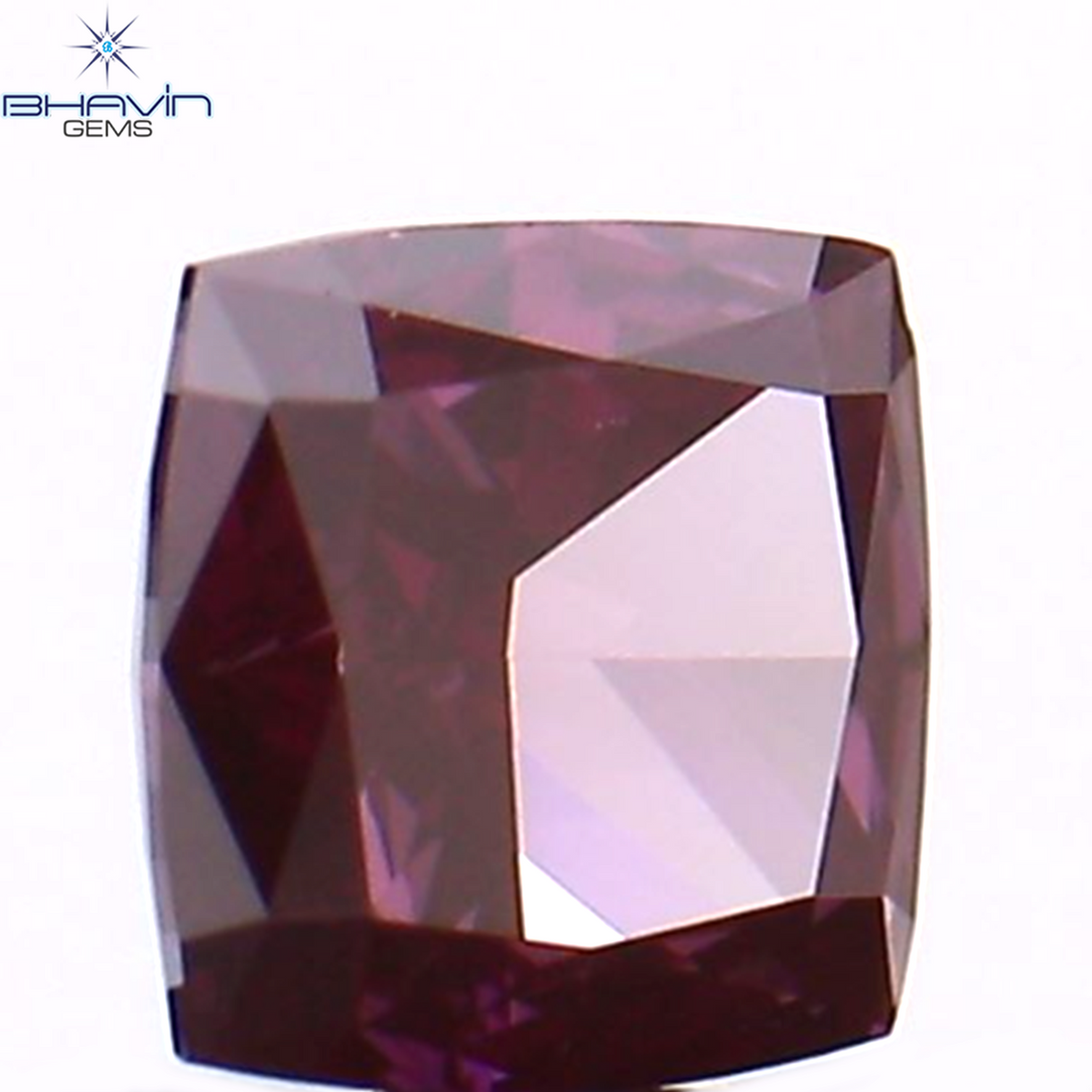 0.13 CT クッション シェイプ ナチュラル ルース ダイヤモンド ピンク色 VS1 クラリティ (2.89 MM)