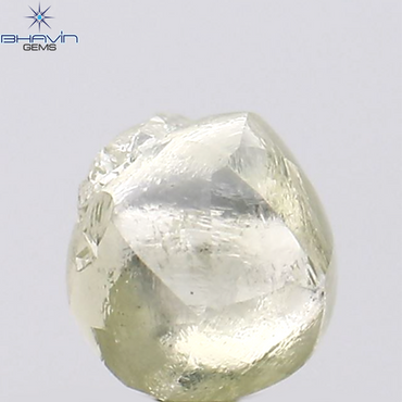 0.67 CT Rough Shape Natural Loose Diamond Yellow Color VS2 Clarity (4.60 MM)
