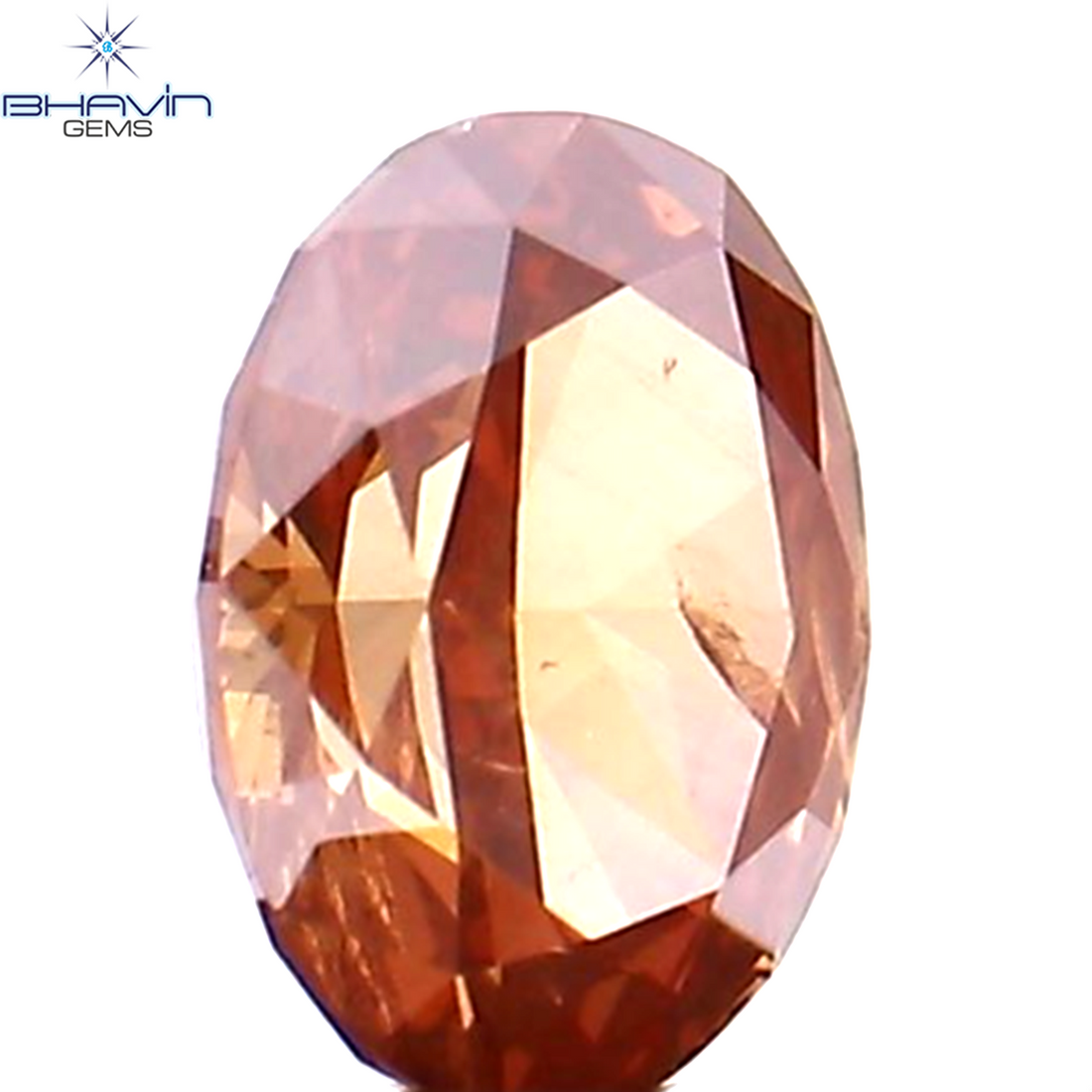 0.23 CT Natural Oval Diamond Enhanced Pink Color Clarity SI1 (4.30 MM)